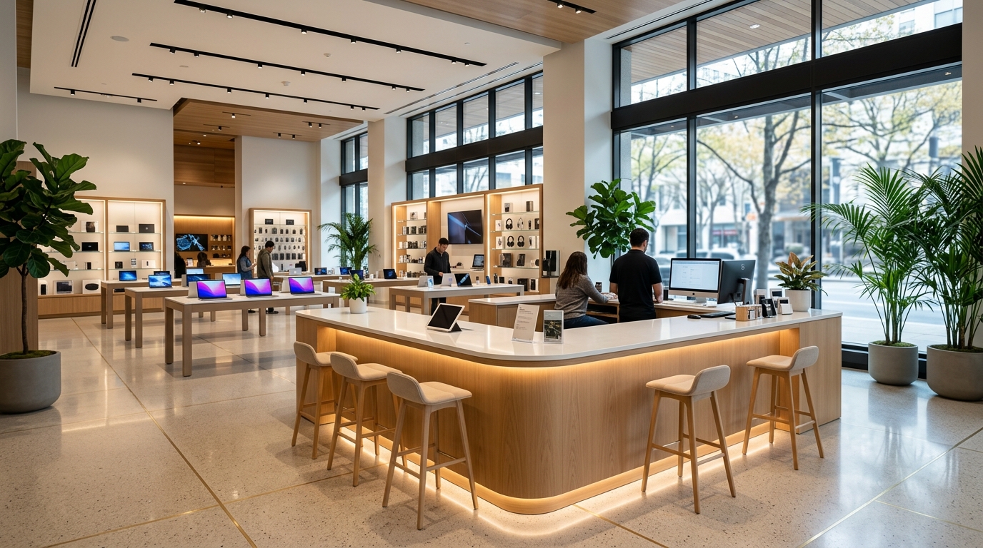 TEKTRONIX Modern Electronics Retail Store Consultation Desk